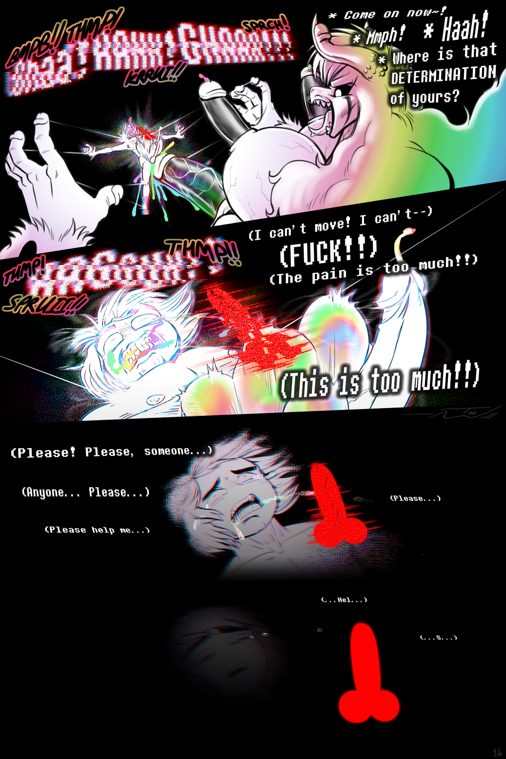 abdominal_bulge alternate_universe anal anal_penetration angel_derear anthro asriel_dreemurr_(god_form) bdsm big_breasts big_penis black_background bodily_fluids bondage boss_monster bound bovid breasts caprine chromatic_aberration clothing colored_cum comic crossgender cum cum_from_mouth cum_in_ass cum_in_mouth cum_inside damage_numbers deep_penetration dicknipples duo excessive_cum excessive_genital_fluids eyes_closed fading floating footwear footwear_only forced frisk_(undertale) frisky_(under(her)tail) genital_fluids genitals glowing glowing_eyes goat hair herm hi_res huge_penis human intersex intersex/male long_hair long_tongue male mammal mostly_nude ovaries paralyzed penetration penis penis_fingers penis_horn precum projectile pseudo_horn pubes rainbow rainbow_cum sharp_teeth shoes shoes_only simple_background size_difference string stroking_penis sweat tears teeth text thewill tongue under(her)tail undertale undertale_(series) unusual_anatomy unusual_bodily_fluids unusual_cum unusual_genital_fluids unusual_genitalia_placement unusual_penis_placement vein what_has_magic_done where_is_your_god_now