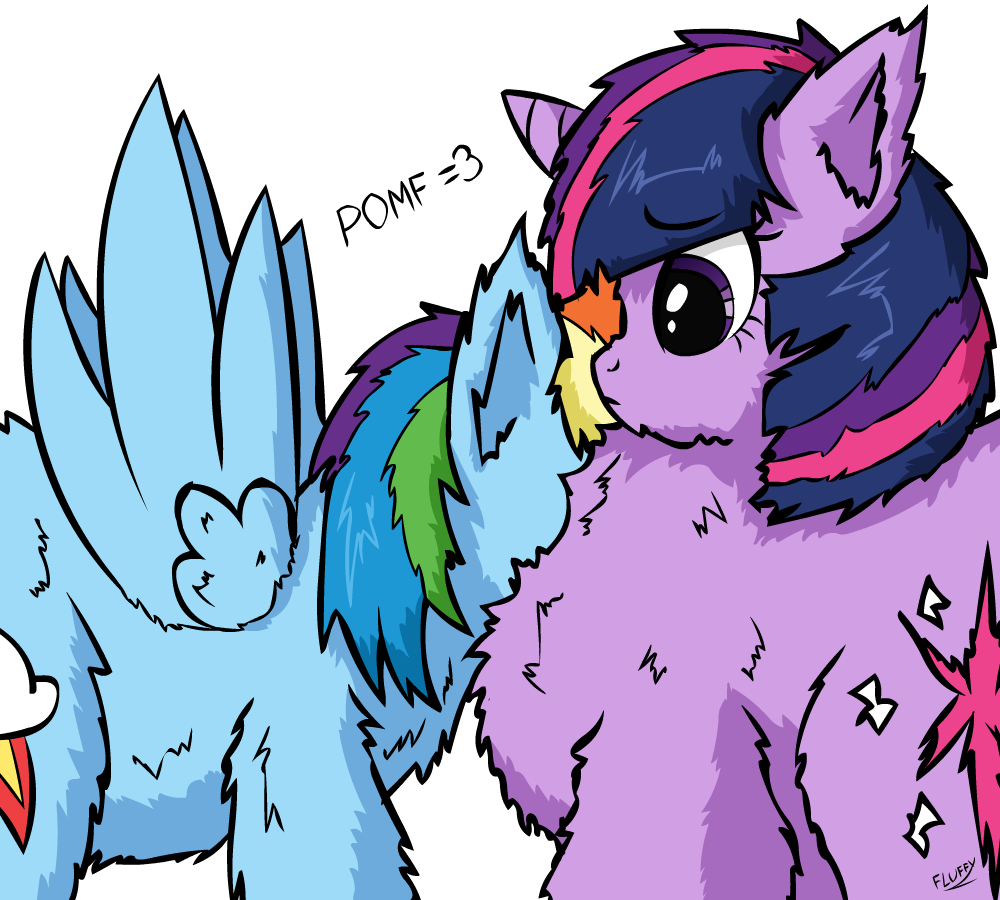 alpha_channel cutie_mark duo english_text female feral fluffy_pony friendship_is_magic hair hasbro horn mixermike622 multicolored_hair my_little_pony pomf purple_hair rainbow_hair simple_background text transparent_background wings