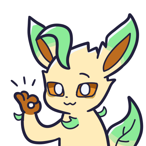 1:1 2023 4_fingers alpha_channel ambiguous_gender brown_body brown_fur digital_media_(artwork) eeveelution emanata endwl feral fingers fur generation_4_pokemon gesture green_body green_fur leafeon looking_at_viewer low_res nintendo ok_sign pokemon pokemon_(species) reaction_image solo tan_body tan_fur