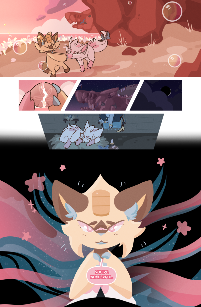 4_tails alolan_form alolan_vulpix ambiguous_gender anthro beach biped blue_body blue_eyes blue_fur brown_body brown_fur chest_tuft claws cloud comic dialogue dielle_(wooled) ear_piercing ear_ring english_text eyes_closed feral finger_claws fur generation_1_pokemon generation_4_pokemon gloves_(marking) group hand_grab hi_res inner_ear_fluff leg_markings lineless lying malachi_(wooled) markings meowth moon multi_tail night nintendo on_side outside piercing pink_body pink_eyes pink_fur pokemon pokemon_(species) pokemon_mystery_dungeon quadruped regional_form_(pokemon) ring_piercing rune_(wooled) seaside shinx shiny_pokemon sky sleeping socks_(marking) speech_bubble tail text trio tuft water white_body white_fur wooled yellow_body yellow_fur