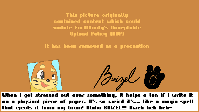 16:9 2023 aliasing ambiguous_gender anthro argon_vile autograph black_nose buizel dialogue english_text eyebrows footprint fur generation_4_pokemon headshot_portrait mammal markings monster_mind mustelid nintendo open_mouth orange_background orange_body orange_fur pawprint pokemon pokemon_(species) portrait simple_background solo tan_body tan_fur text text_box upload_policy_2.7 whisker_markings widescreen