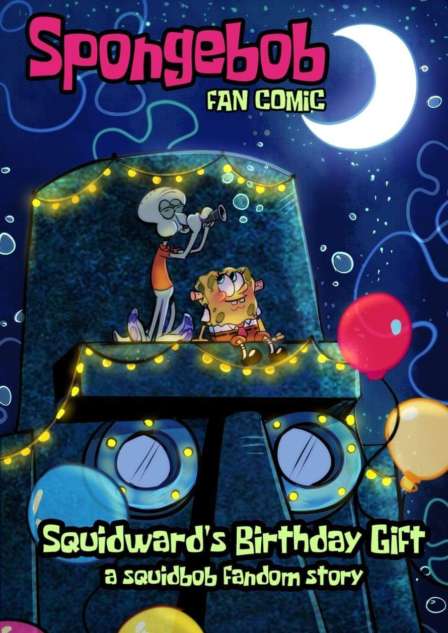anthro balloon building cephalopod clarinet coleoid cover cover_art cover_page detailed_background duo english_text hi_res house inflatable male marine mollusk musical_instrument nickelodeon octopodiform octopus on_model pancaketiffy playing_music sea_sponge spongebob_squarepants spongebob_squarepants_(character) squidward_tentacles text toony wind_instrument woodwind_instrument