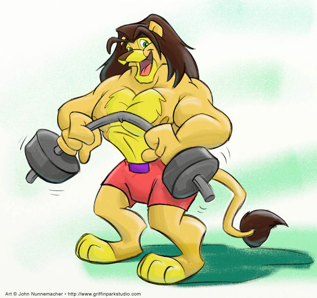 2006 abs anthro biceps big_pecs biped bottomwear brown_mane clothing cooner digitigrade exercise felid fur hair lion male mammal mane muscular muscular_anthro muscular_male nipples pantherine pecs red_bottomwear red_clothing red_shorts shorts tail tail_tuft tuft weightlifting workout yellow_body yellow_fur