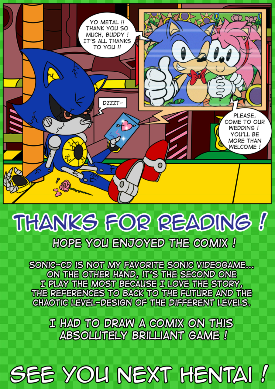 amy_rose anthro bow_tie card classic_amy_rose classic_sonic classic_sonic_(universe) comic damaged duo eulipotyphlan female flower hedgehog hi_res machine male male/female mammal metal_sonic plant raianonzika robot rose_(flower) sega sonic_the_hedgehog sonic_the_hedgehog_(series) wedding