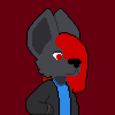 animated anthro canid canine canis clothing flat_colors fur hair jacket looking_at_viewer low_res male mammal predytrevey_(artist) shaded simple_background simple_eyes simple_shading smile smiling_at_viewer speedy_(speedysnack) speedysnack_(artist) topwear walking wolf