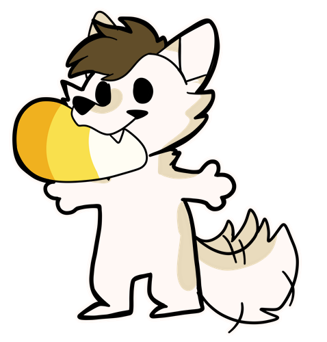 alpha_channel anthro autumn candy candy_corn canid canine canis dessert fluffy food halloween holidays low_res male mammal sabbyth scruffy simple_background solo solo_focus sticker tail tail_motion tailwag theredghost transparent_background wolf