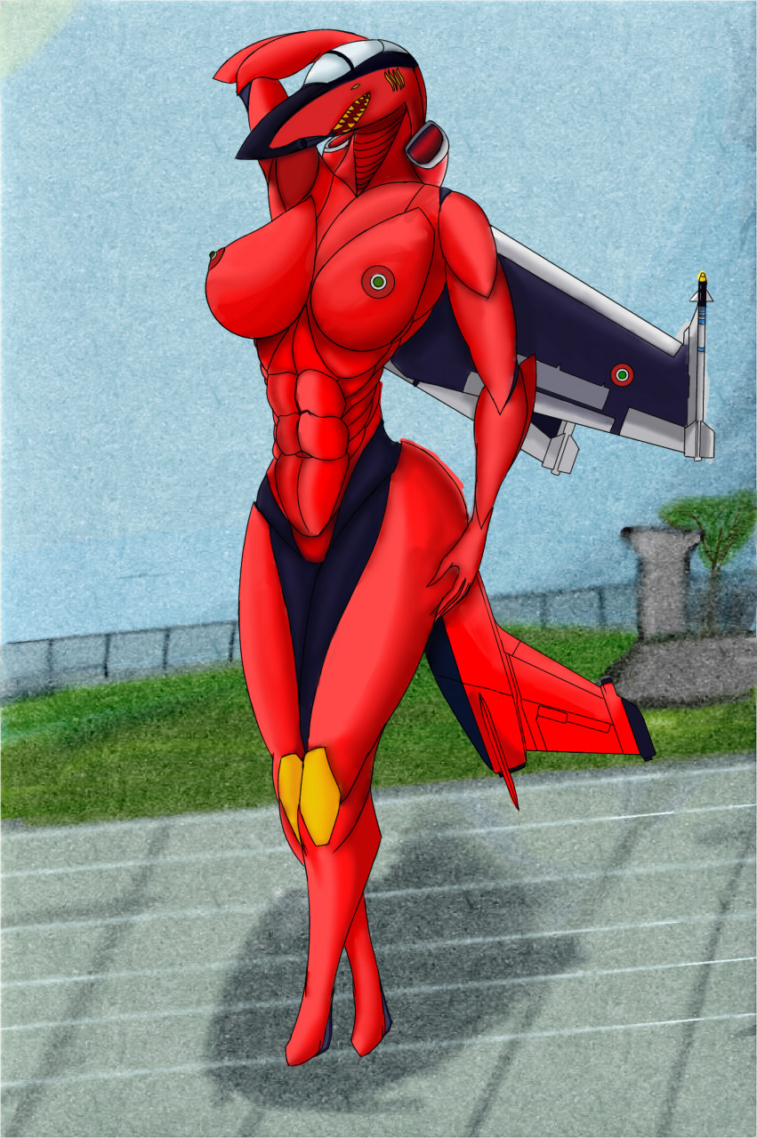 aircraft airplane amx amx_international anthro big_breasts big_butt breasts butt curvy_figure female hi_res huge_breasts huge_butt huge_thighs humanoid italian jet ka-50blackshark living_aircraft living_machine living_vehicle machine red_body solo thick_thighs vehicle