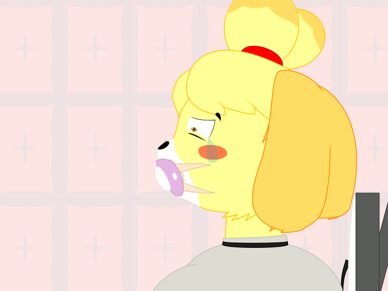 4:3 animal_crossing animate_inanimate animated anthro bodily_fluids canid canine canis cum deep_throat deepthroat_gag domestic_dog female forced gag genital_fluids isabelle_(animal_crossing) mammal nintendo object_in_mouth oral oral_penetration pacifier pacifier_gag pacifier_in_mouth padlockedpadding penetration rape restraints shih_tzu short_playtime solo straitjacket tears toy_dog
