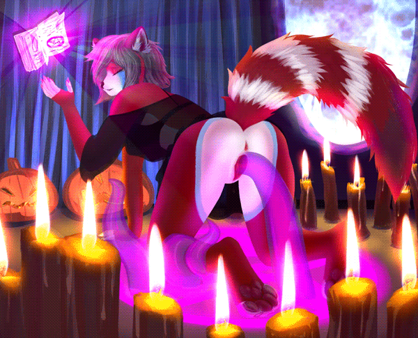 animated anthro anus bear bodily_fluids book butt candle circle collaboration female fluffy food fruit genital_fluids genitals giant_panda halloween holidays invalid_tag magic magic_user mammal mirror paws penetration pentagram plant portal pumpkin pussy pussy_juice red sex shiponda short_playtime solo spell tail tentacles vaginal vaginal_penetration witch ych youraugust