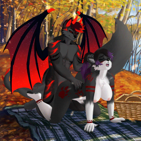 1:1 animated anthro anthro_penetrated autumn bedroom_eyes bodily_fluids breasts canid canine doggystyle dragon dragon-wolf duo erection falling female female_penetrated from_behind_position genital_fluids genitals hybrid leaf looking_pleasured low_res male male/female male_penetrating male_penetrating_anthro male_penetrating_female mammal narrowed_eyes orgasm paws penetration picnic seductive sex shiponda short_playtime tail tamaska torzudax were werecanid werecanine werewolf wings youraugust