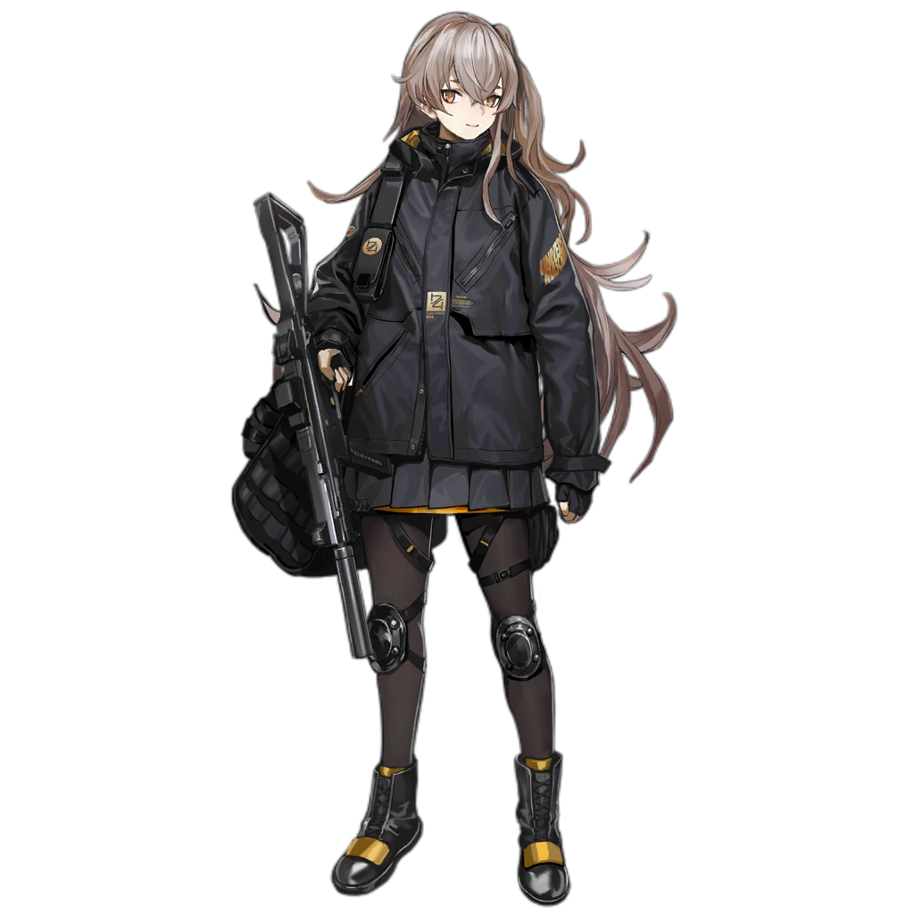 1girl 404_logo_(girls'_frontline) black_bag black_coat black_footwear black_pantyhose boots brown_hair closed_mouth clothes_writing coat crossed_bangs fingerless_gloves full_body girls'_frontline gloves gun h&amp;k_ump h&amp;k_ump45 hair_between_eyes hair_ornament heckler_&amp;_koch holding holding_gun holding_weapon infukun knee_pads light_smile long_hair looking_at_viewer no_scar official_alternate_costume official_art one_side_up pantyhose pleated_skirt shell_jacket simple_background skirt smile solo standing submachine_gun thigh_strap transparent_background trigger_discipline ump45_(girls'_frontline) ump45_(winter_journey)_(girls'_frontline) very_long_hair weapon yellow_eyes