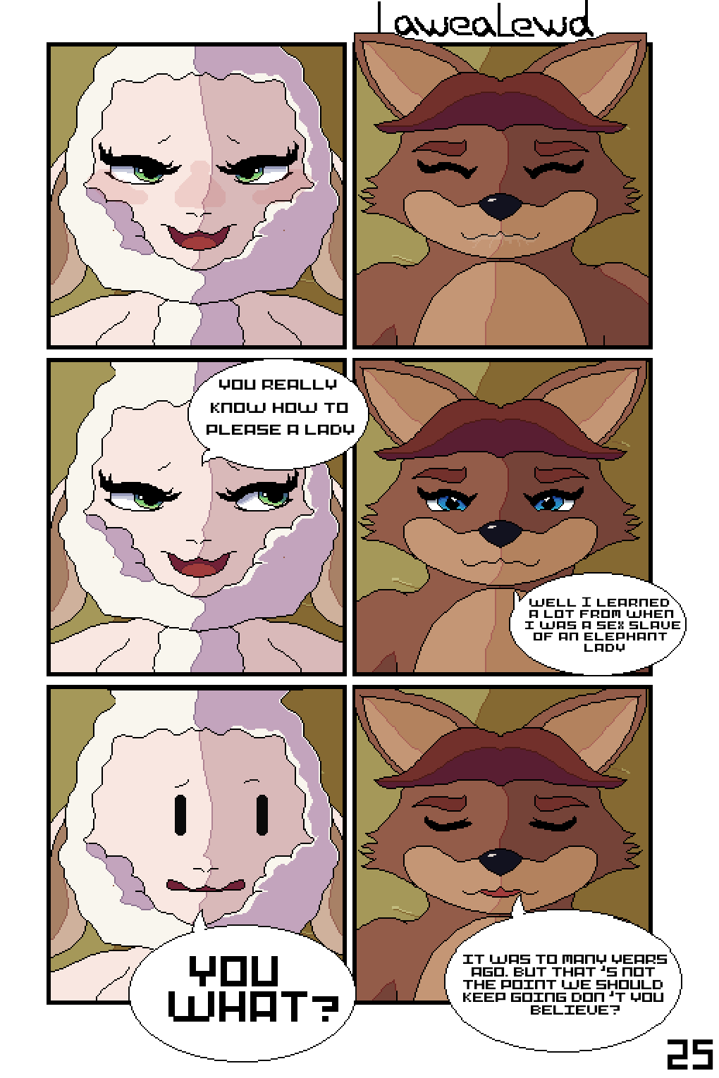 2:3 alpha_channel anthro blush canid canine comic dawn_bellwether disney duo english_text female fox fur gideon_grey hi_res lawealewd male male/female mammal smile speech_bubble text zootopia