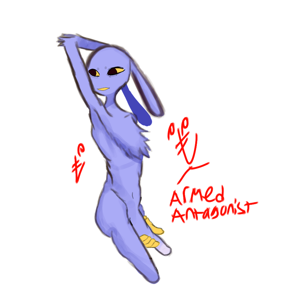 armedantagonist bonnie_(fnaf) butt chest_tuft five_nights_at_freddy's genitals hand_over_head holding_penis humanoid jax_(the_amazing_digital_circus) lagomorph leporid looking_back male mammal nude penis pose rabbit scottgames shy slim solo the_amazing_digital_circus tuft wide_hips