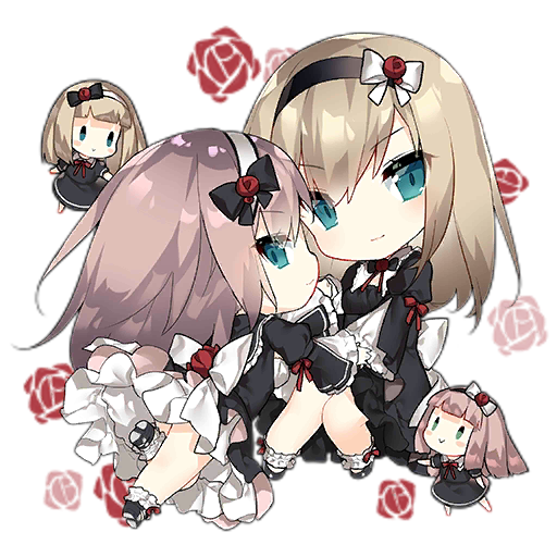 4girls :&gt; ankle_scrunchie artist_request black_bow black_dress black_footwear black_hairband blush blush_stickers bow bow_hairband breasts brown_hair camilia_(djmax) chibi closed_mouth djmax dress fairy_(girls'_frontline) floral_background flower frills full_body gathers girls'_frontline gothic gothic_lolita green_eyes hair_between_eyes hair_flower hair_ornament hairband holding_hands light_brown_hair lolita_fashion long_hair long_sleeves looking_at_viewer medium_breasts multiple_girls neck_ribbon official_art preiya_(djmax) puffy_long_sleeves puffy_sleeves red_ribbon ribbon rose rose_background scrunchie short_sleeves simple_background smile third-party_source transparent_background white_bow white_hairband white_scrunchie wide_sleeves |_|