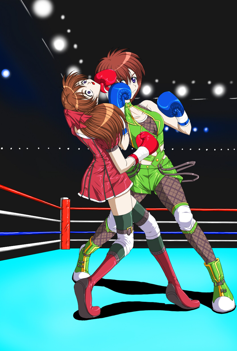 boxer boxing boxing_gloves boxing_ring highres image_sample pixiv_sample santos