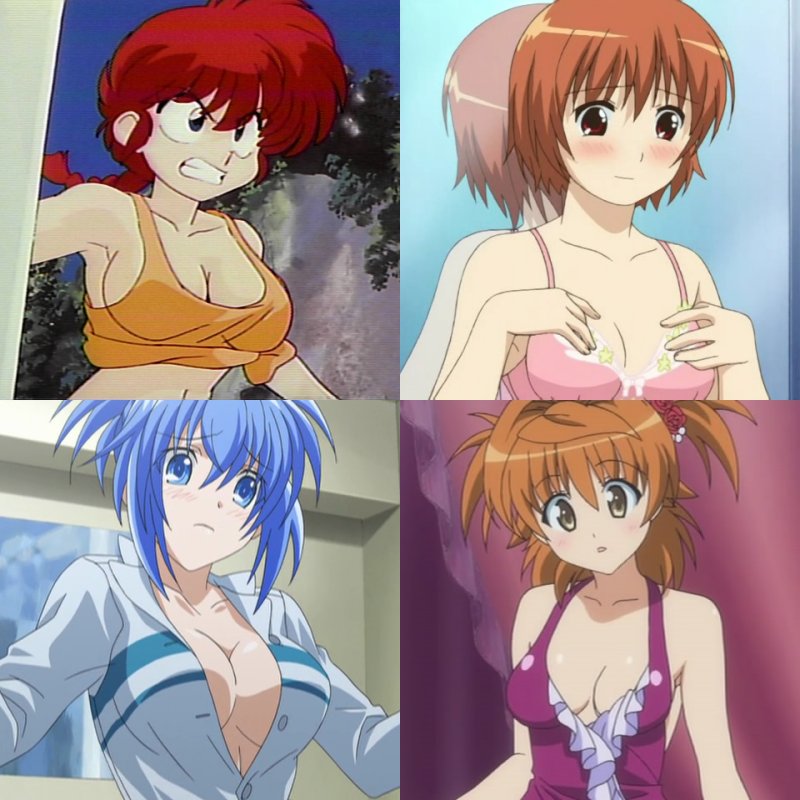 angry armpits bangs bare_shoulders blush bow bow_bra bra braid breasts brown_hair buttons cleavage clenched_teeth comparison crop_top embarrassed flower frills frown genderswap genderswap_(mtf) hair_between_eyes hair_flower hair_intakes hair_ornament halterneck high_ponytail indoors kampfer kashimashi large_breasts lingerie looking_away looking_down midriff mirror multiple_girls nature navel no_bra oldschool open_clothes open_shirt orange_hair osaragi_hazumu outdoors pink_bra ranma-chan ranma_1/2 red_eyes red_hair reflection rose saotome_ranma screencap senou_natsuru shirt short_hair short_twintails sideboob sidelocks silver_eyes single_braid sky smile star striped striped_shirt tank_top teeth tied_shirt to_love-ru trait_connection twintails two_side_up unbuttoned underwear upper_body yuusaki_riko