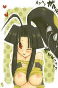 black_hair blush breasts heart hearts lowres mawile pokemon red_eyes saliva