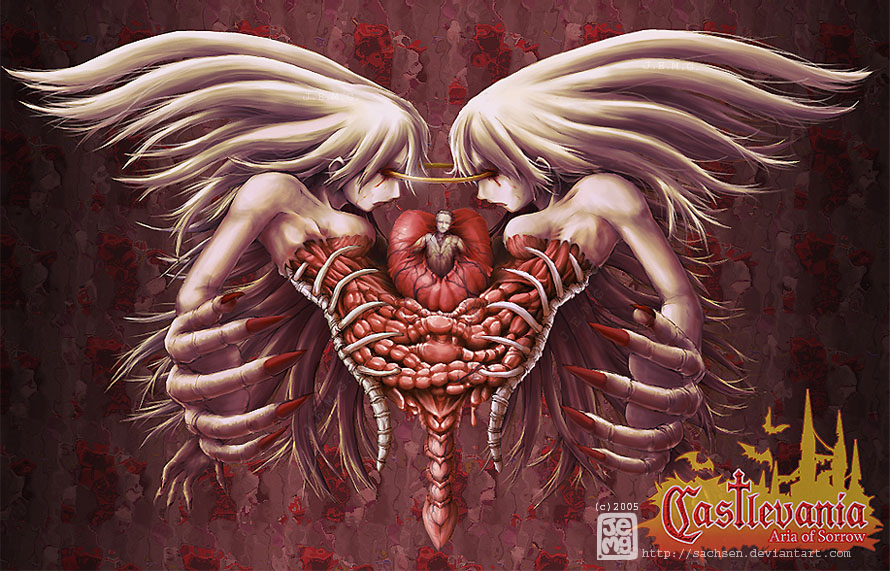 castlevania castlevania:_aria_of_sorrow fingernails formal graham_jones halo heart j-e-m-g monster no_humans organs skeleton spine spoilers suit transformation watermark