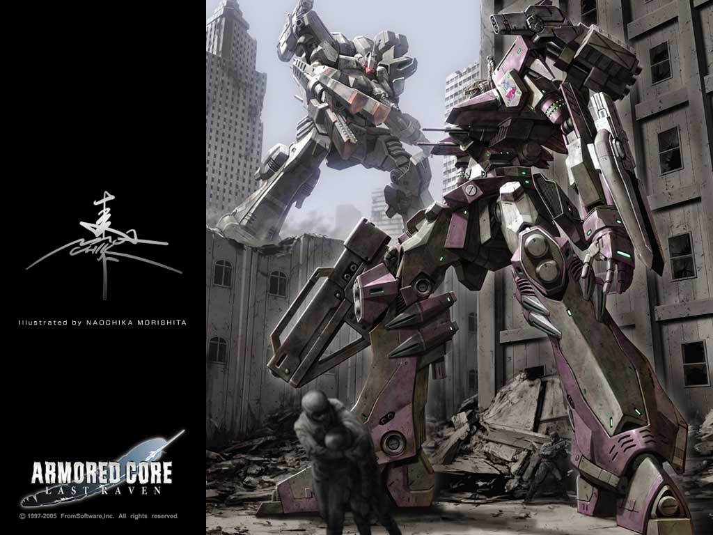 armored_core armored_core_last_raven building cascade_range city fascinator from_software mecha people