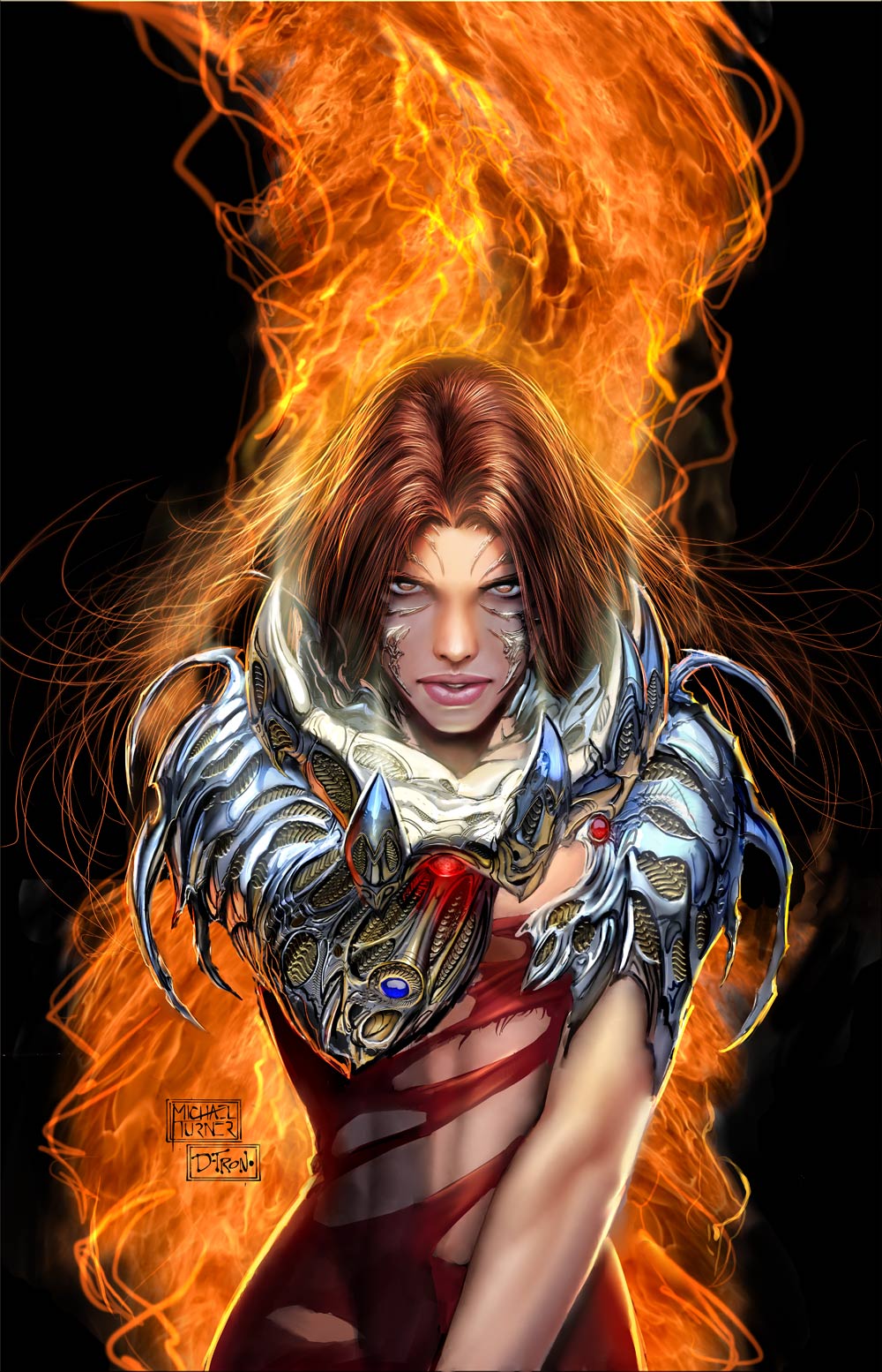 fire sara_pezzini stjepan_sejic tagme torn_clothes witchblade