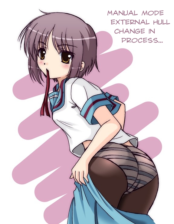 ass nagato_yuki panties pantyhose school_uniform suzumiya_haruhi_no_yuuutsu translated underwear