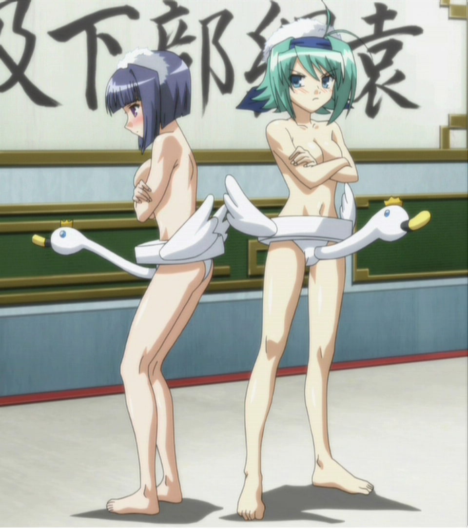 blush breasts bunshuu ganryou koihime_musou multiple_girls screencap small_breasts stitched third-party_edit topless