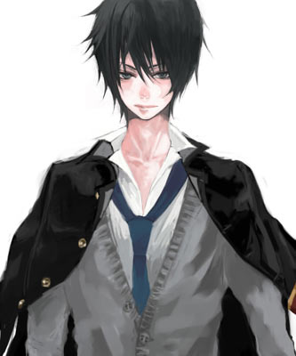 artist_request black_hair hibari_kyouya katekyo_hitman_reborn! lowres male_focus school_uniform solo