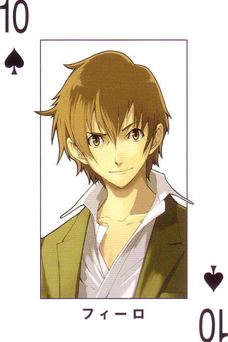 baccano! card card_(medium) enami_katsumi firo_prochainezo male_focus official_art playing_card ryohgo_narita_(mangaka) solo
