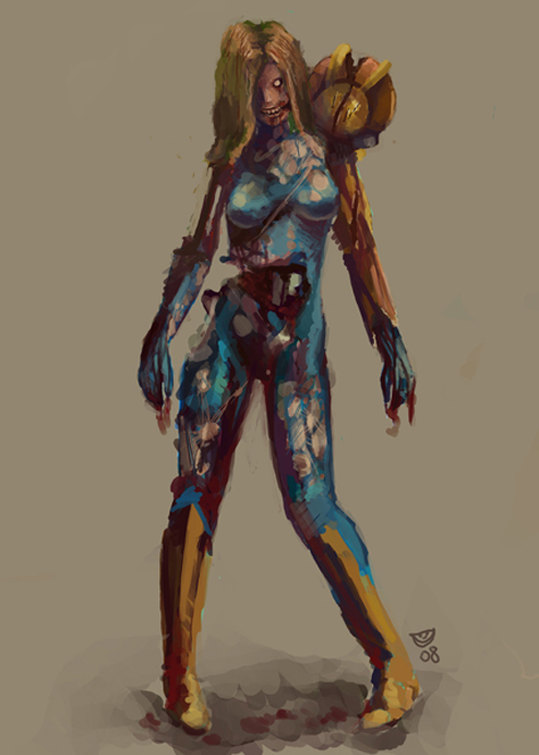 blood bodysuit metroid rotting samus_aran solo varia_suit zero_suit zombie