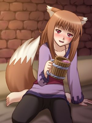 awa bangs drunk holo lowres solo spice_and_wolf