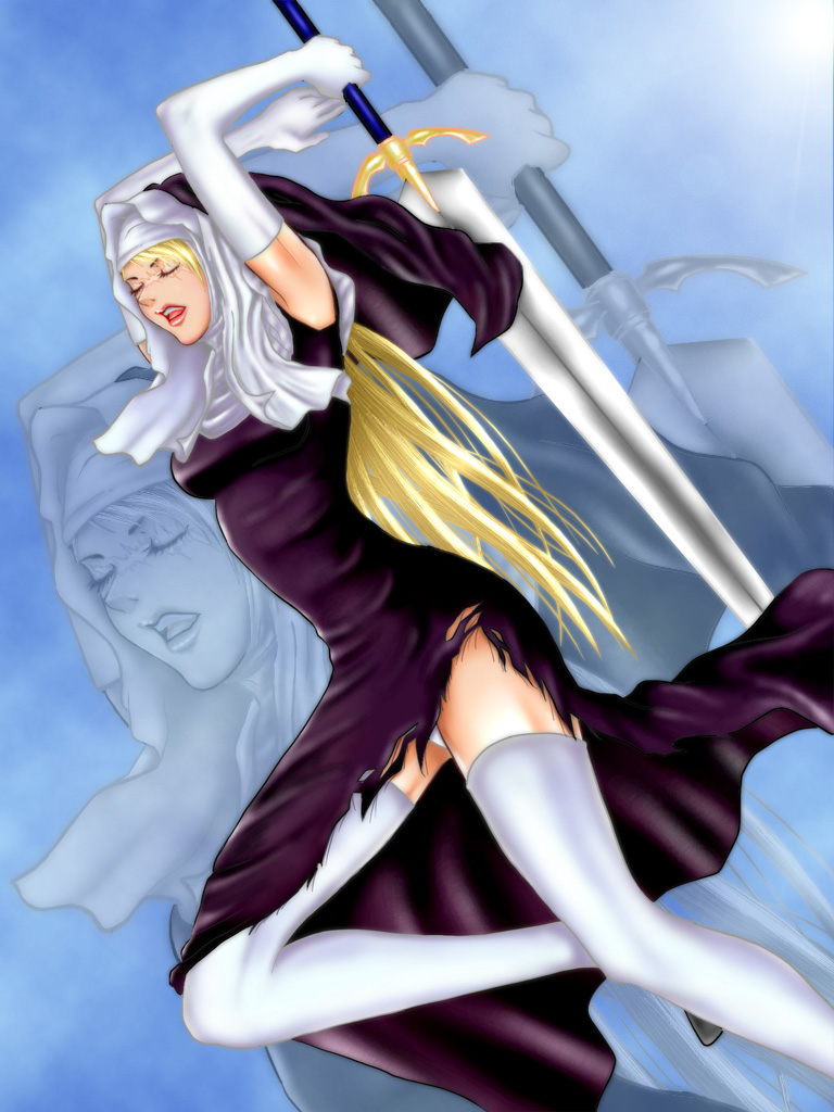 claymore claymore_(sword) galatea nun sword weapon