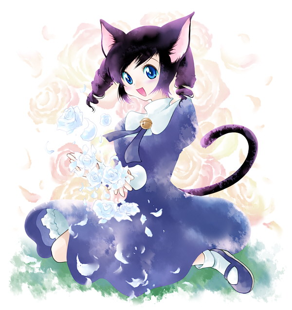 animal_ears cat_ears kitano_tomotoshi original solo tail