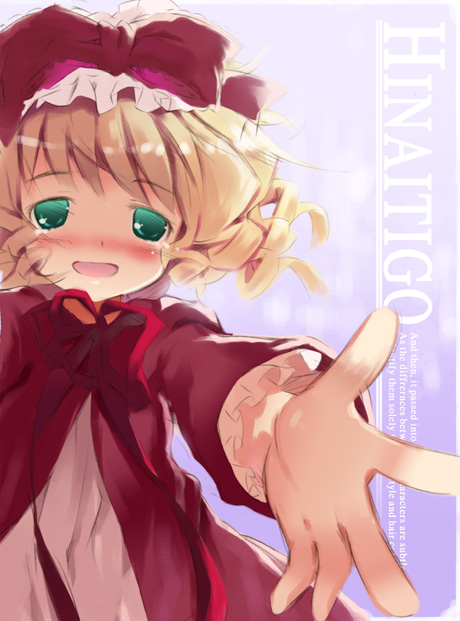 blonde_hair blush foreshortening hands hina_ichigo noripachi rozen_maiden solo