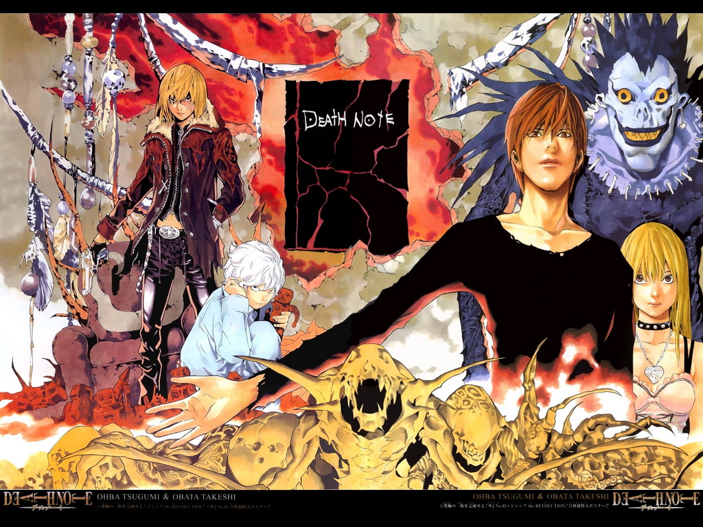 amane_misa book death_note mello near ryuk shinigami yagami_light