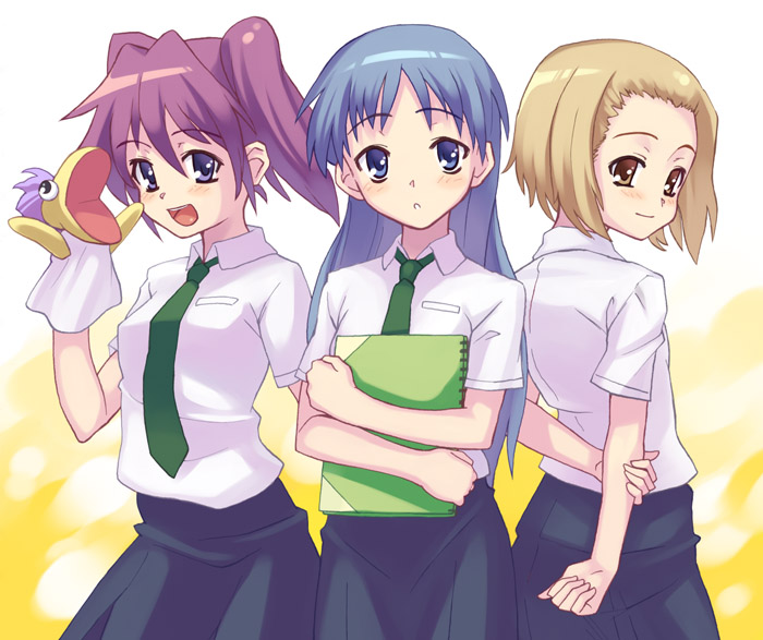 asou_natsumi kajiwara_sora multiple_girls oryou puppet short_hair sketchbook sketchbook_full_colors torikai_hazuki