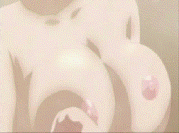 animated animated_gif bouncing_breasts breasts gif koharu_biyori large_breasts lowres nipples