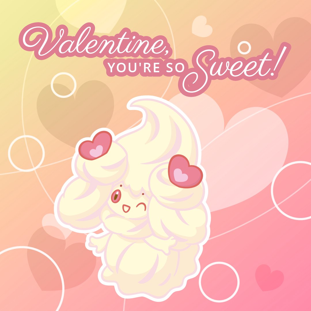 &lt;3 1:1 2022 3_fingers alcremie ambiguous_gender apode candy candy_hearts colored dessert digital_drawing_(artwork) digital_media_(artwork) english_text exclamation_point fingers food food_creature front_view full-length_portrait generation_8_pokemon gradient_background high-angle_view holidays humanoid legless living_candy looking_at_viewer looking_up looking_up_at_viewer nintendo official_art one_eye_closed open_mouth open_smile outline pink_background pink_eyes pink_heart pokemon pokemon_(species) portrait pupils shaded simple_background simple_shading smile smiling_at_viewer solo tan_background tan_heart text unknown_artist valentine's_day valentine's_day_card white_heart white_outline white_text