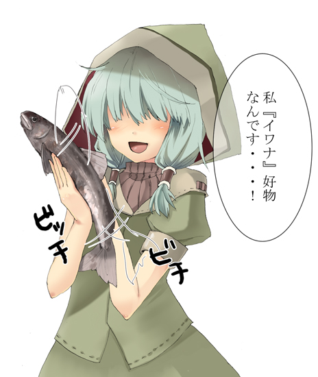 bangs dorothy_(rf2) fish hood rune_factory rune_factory_2 sazame solo translated