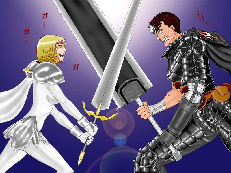 berserk clare clare_(claymore) claymore claymore_(sword) crossover guts sword weapon