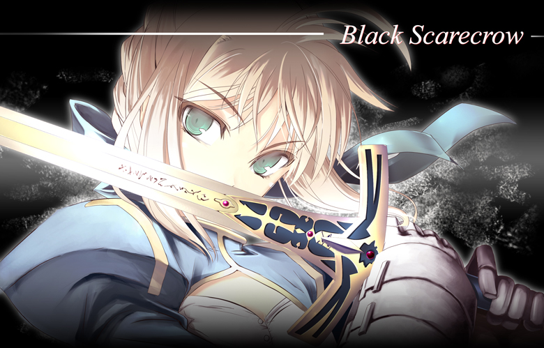 artoria_pendragon_(all) blonde_hair caliburn fate/stay_night fate_(series) green_eyes saber satomi solo sword weapon