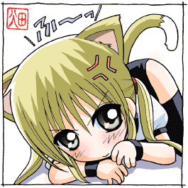 animal_ears bangs cat_ears hata_kenjirou hayate_no_gotoku! lowres sanzen'in_nagi solo