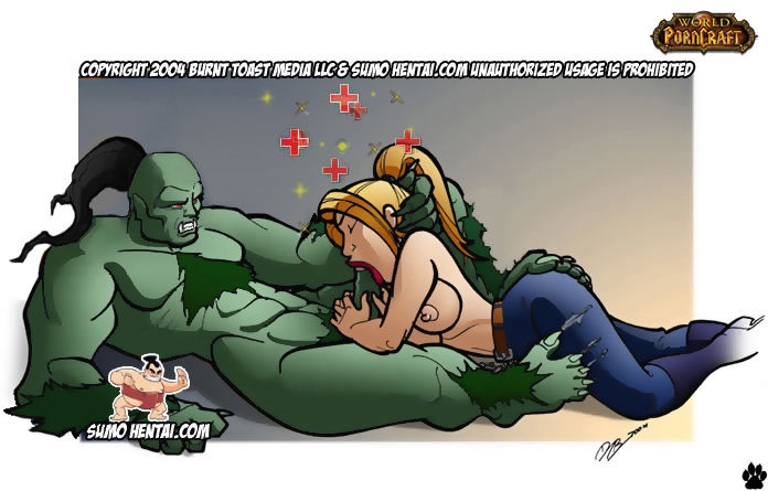 artist_request fang fellatio hairy human orc topless torn_clothes warcraft world_of_warcraft wow
