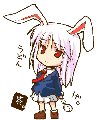 animal_ears bunny_ears chibi lowres reisen_udongein_inaba ryoutya solo touhou