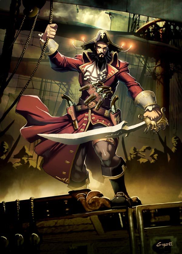 beard belt black_hair boots coat cravat edward_teach facial_hair genzoman gun hat male_focus muscle mustache pirate real_life rope ship solo standing sword tricorne watercraft weapon