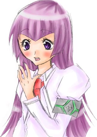 busou_renkin hayasaka_ouka lowres purple_eyes purple_hair