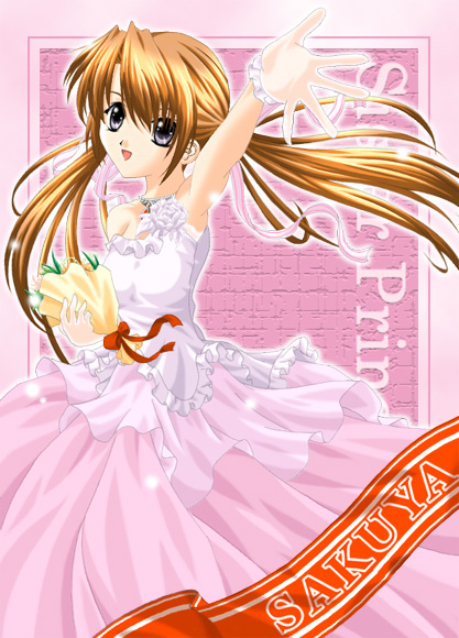 artist_request bad_anatomy character_name copyright_name dress sakuya_(sister_princess) sister_princess solo twintails