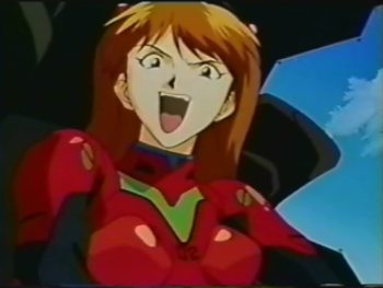 90s :d bangs black_eyes bodysuit breasts brown_hair cloud cockpit day furrowed_eyebrows headgear laughing long_hair looking_at_viewer lowres neon_genesis_evangelion number open_mouth parted_bangs pilot_suit plugsuit red_bodysuit screencap sitting sky small_breasts smile solo souryuu_asuka_langley turtleneck upper_body v-shaped_eyebrows