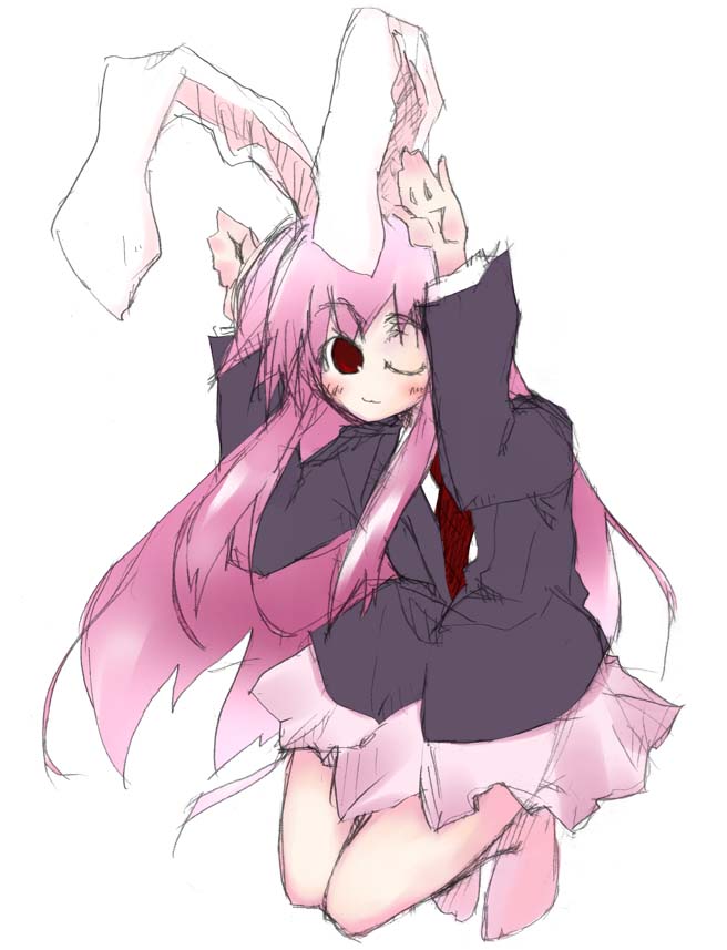 animal_ears artist_request bunny_ears long_sleeves reisen_udongein_inaba solo touhou