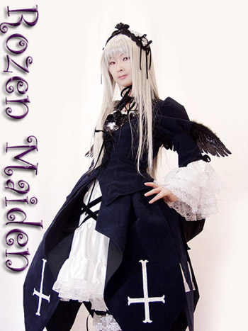 cosplay long_sleeves lowres photo rozen_maiden solo suigintou