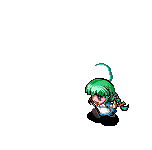 animated animated_gif bangs green_hair lowres me-tan os-tan solo spring_onion